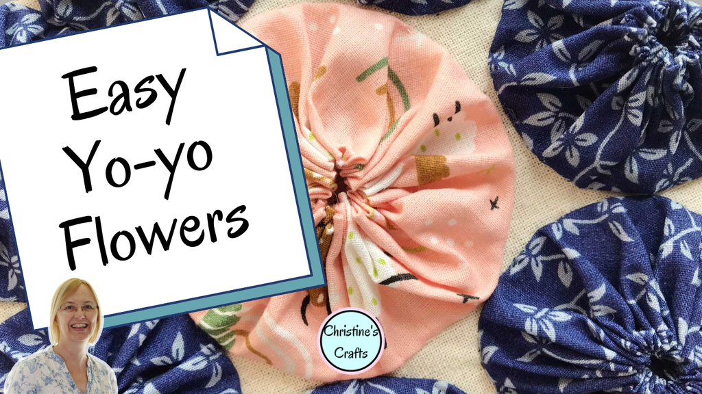 'Video thumbnail for How to Sew Yoyo Flowers from Fabric Scraps'