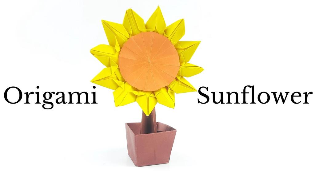 'Video thumbnail for Origami Sunflower Tutorial - DIY Easy Paper Crafts'