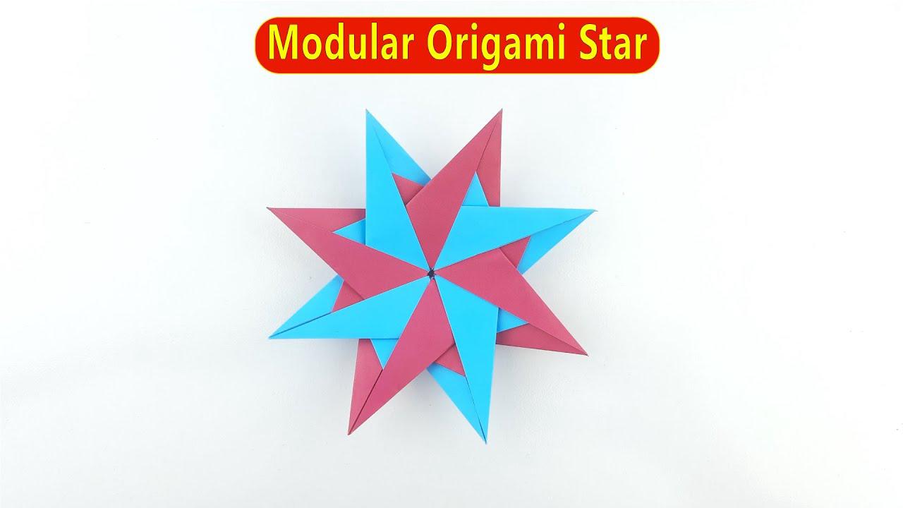 'Video thumbnail for Modular Origami Star - Easy Paper Crafts'