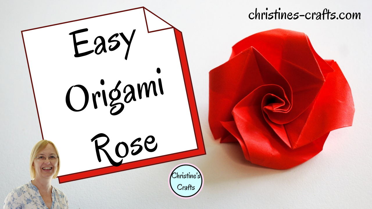 'Video thumbnail for Easy To Fold Origami Rose'