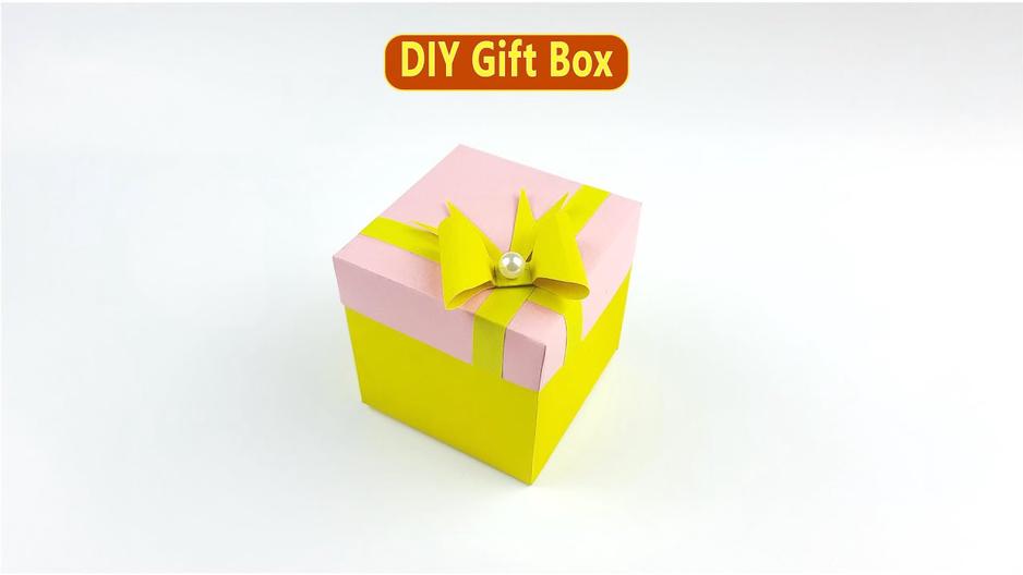 'Video thumbnail for How to Make Gift Box/DIY Jewelry Box - Easy Paper Crafts'