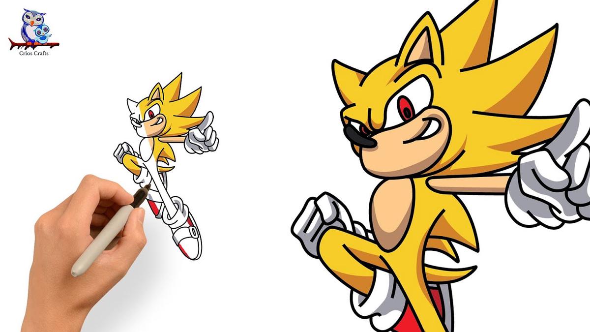 'Video thumbnail for How To Draw Super Sonic - Easy Tutorial'