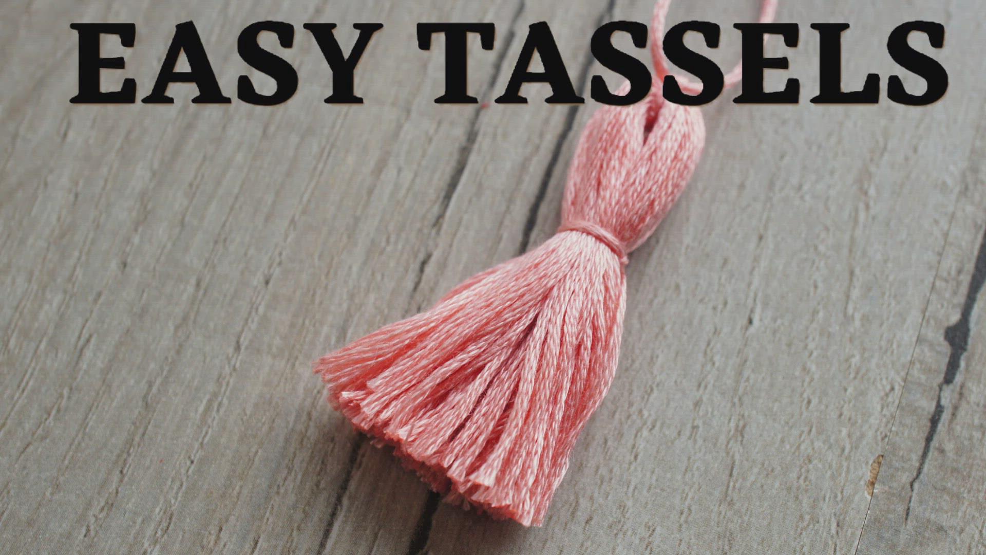 'Video thumbnail for How to make Tassels Easily from Yarn or Embroidery thread'