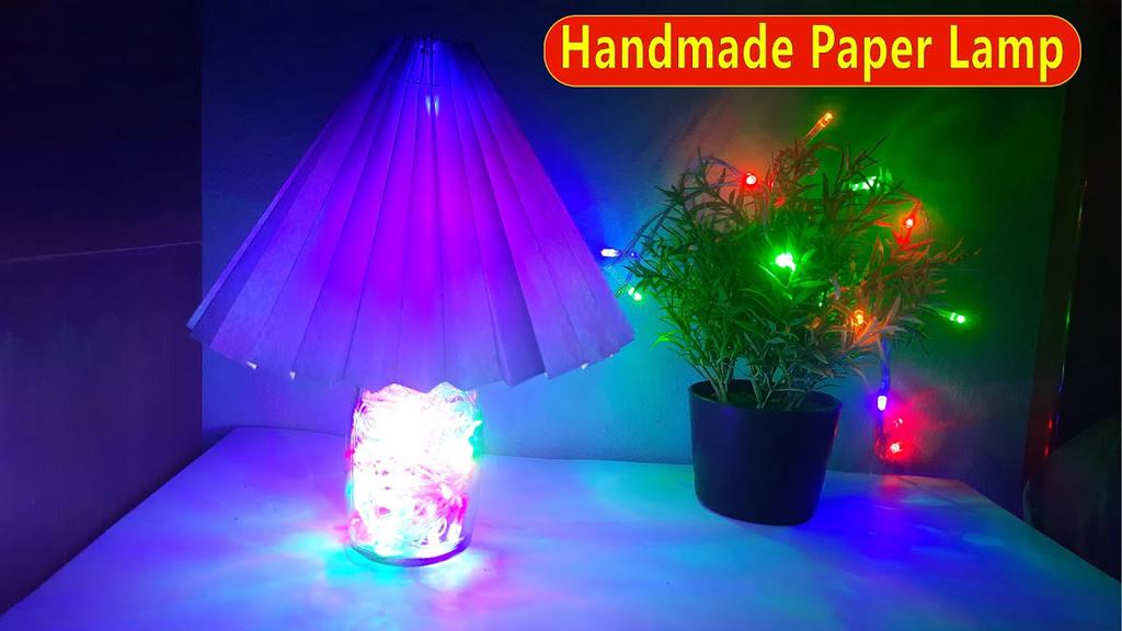 'Video thumbnail for DIY Handmade Paper Lamp/ Home Décor - Easy Paper Crafts'
