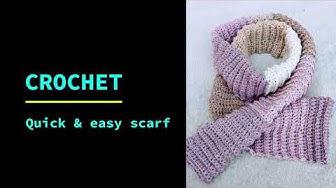 'Video thumbnail for How to Crochet a Scarf - Quick and Easy'