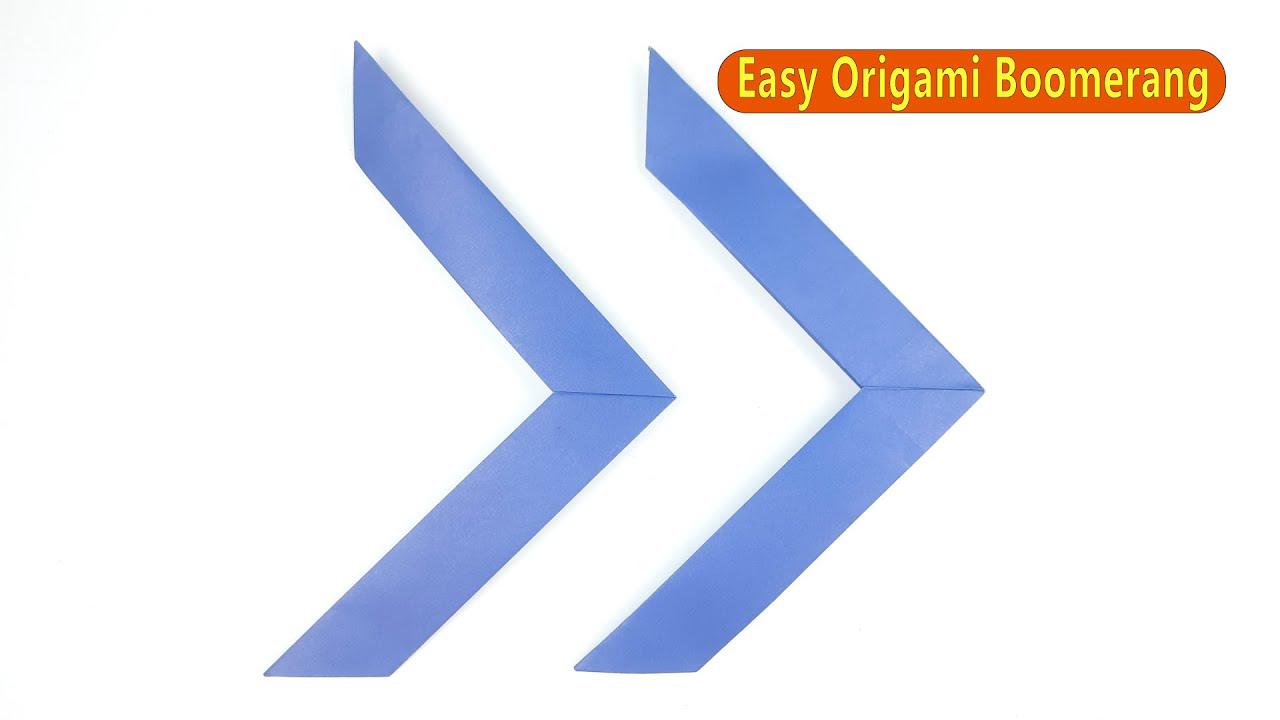 'Video thumbnail for Origami Boomerang Easy Tutorial - DIY Paper Crafts'