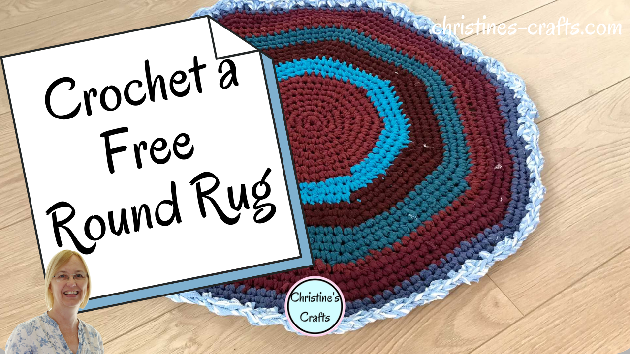 'Video thumbnail for HOW TO CROCHET A FREE T SHIRT YARN CIRCLE RUG THE EASY WAY! - Great for Beginners'