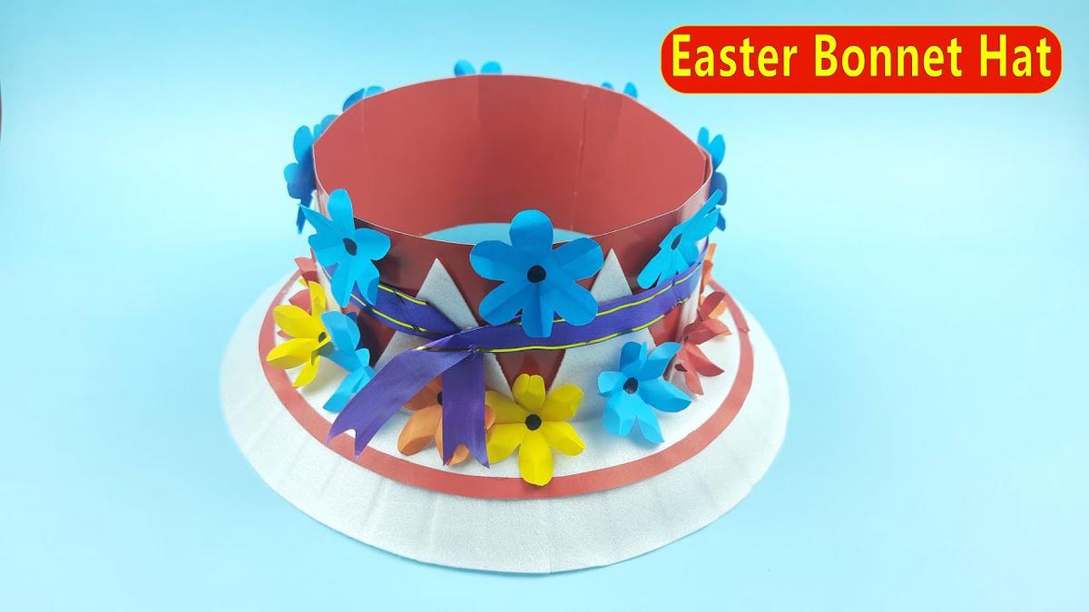 'Video thumbnail for DIY Easter Bonnet Hat - Easy Paper Crafts'