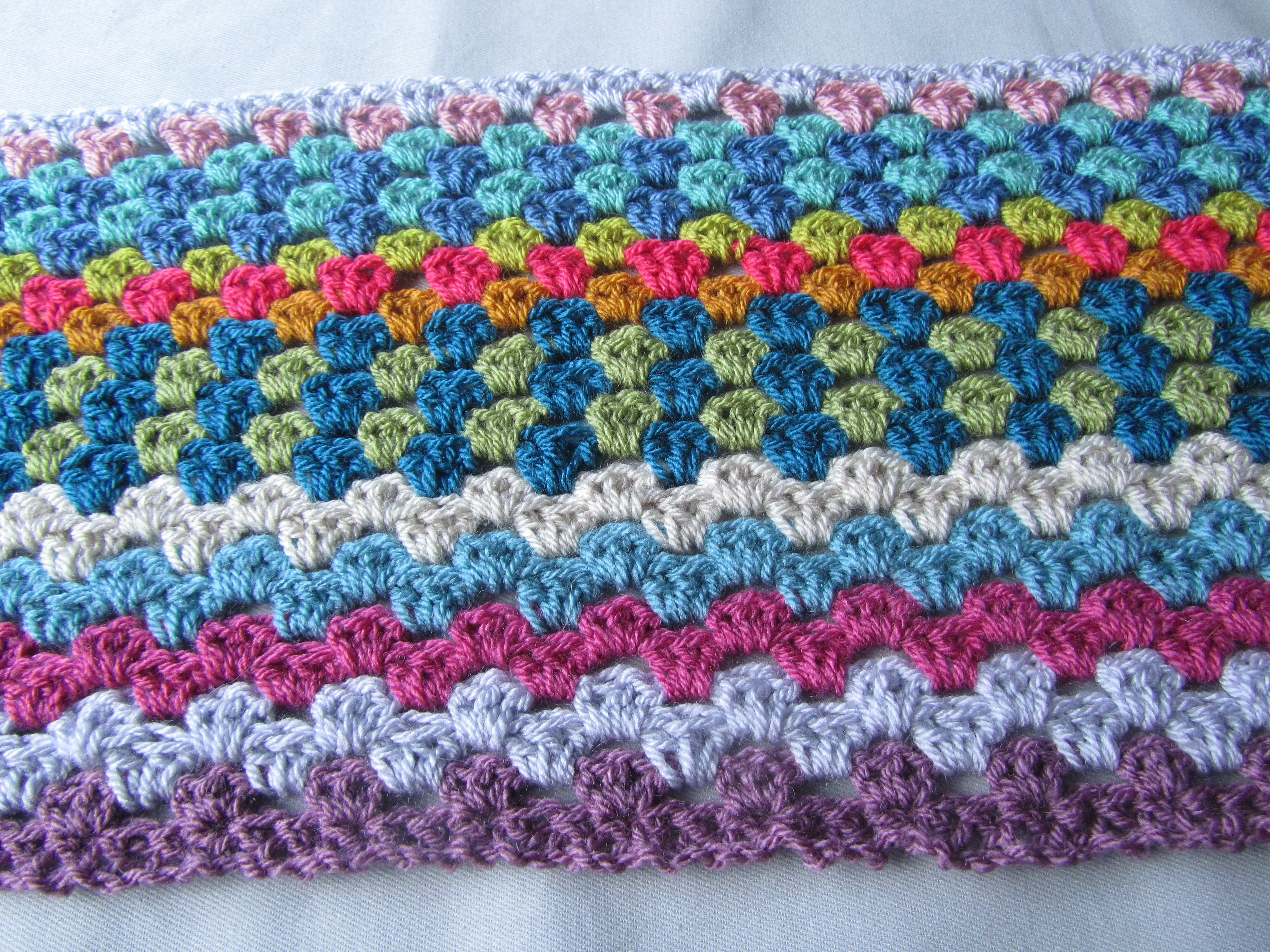 Crochet blanket - 24 rows