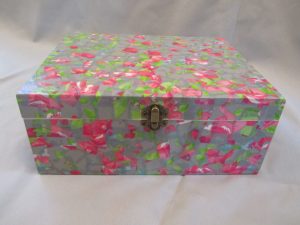 Decoupage Flowery Box