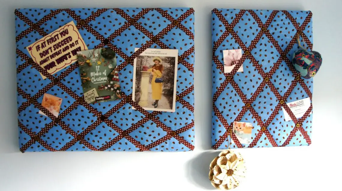Fabric pinboards
