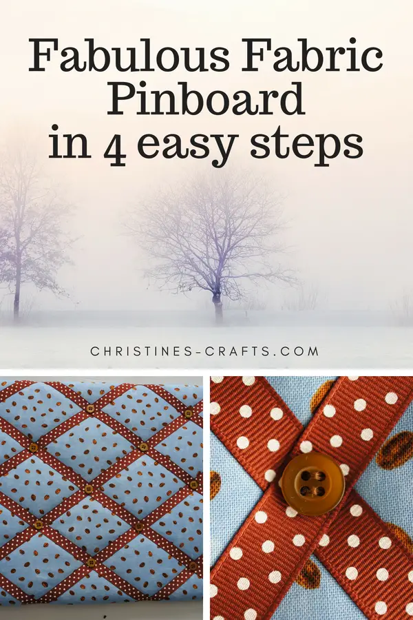 Fabric pinboard in 4 easy steps