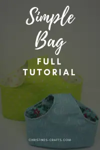 Simple bag full tutorial pin