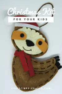Christmas Sloth Decoration Kit