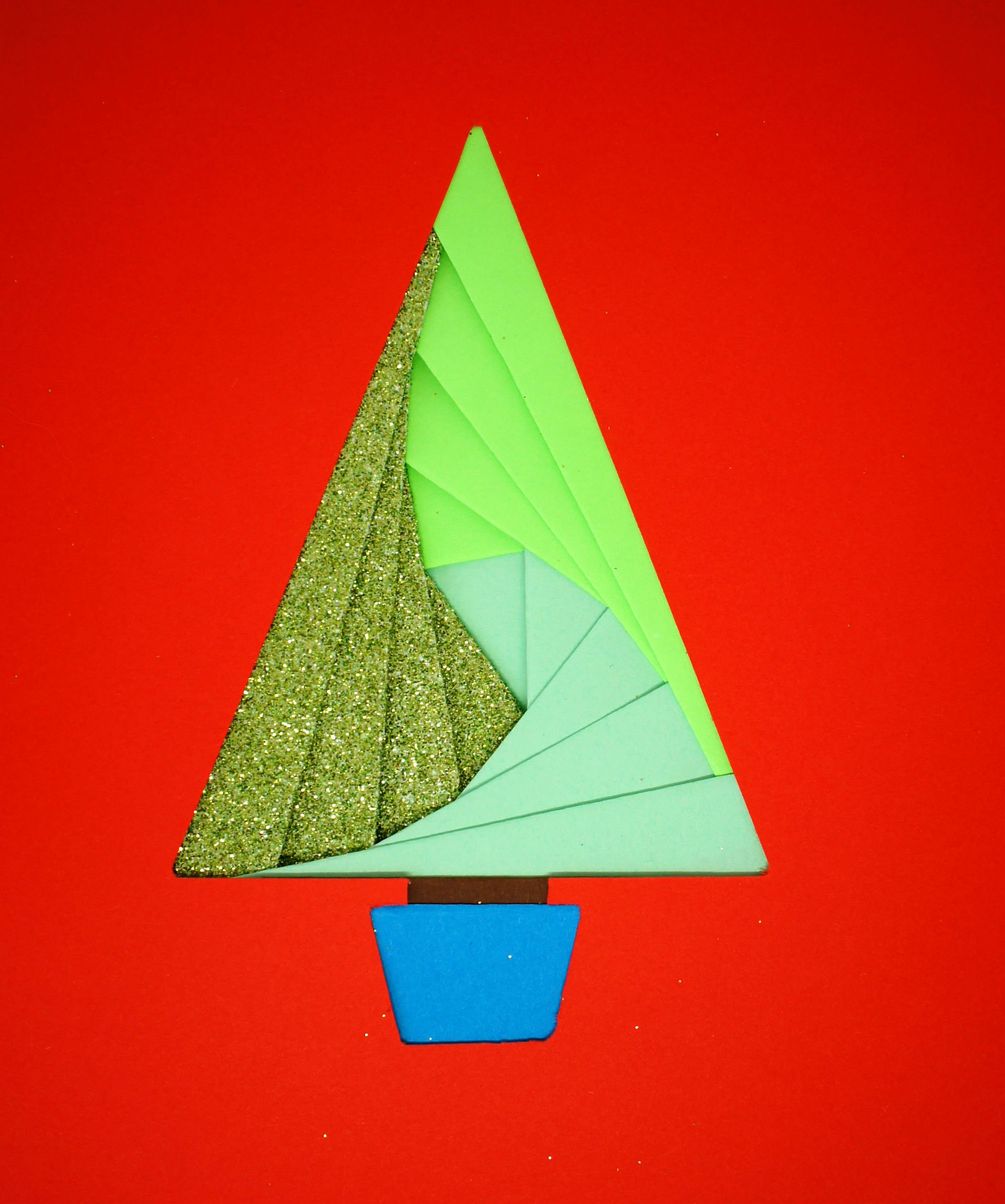 Iris paper folding - completed tree