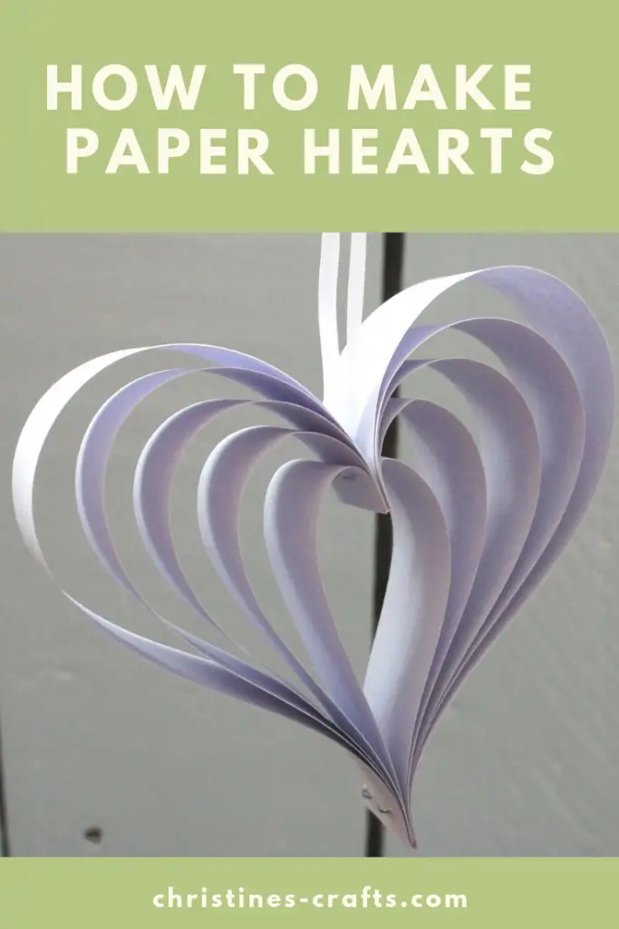Lilac paper heart - hanging heart