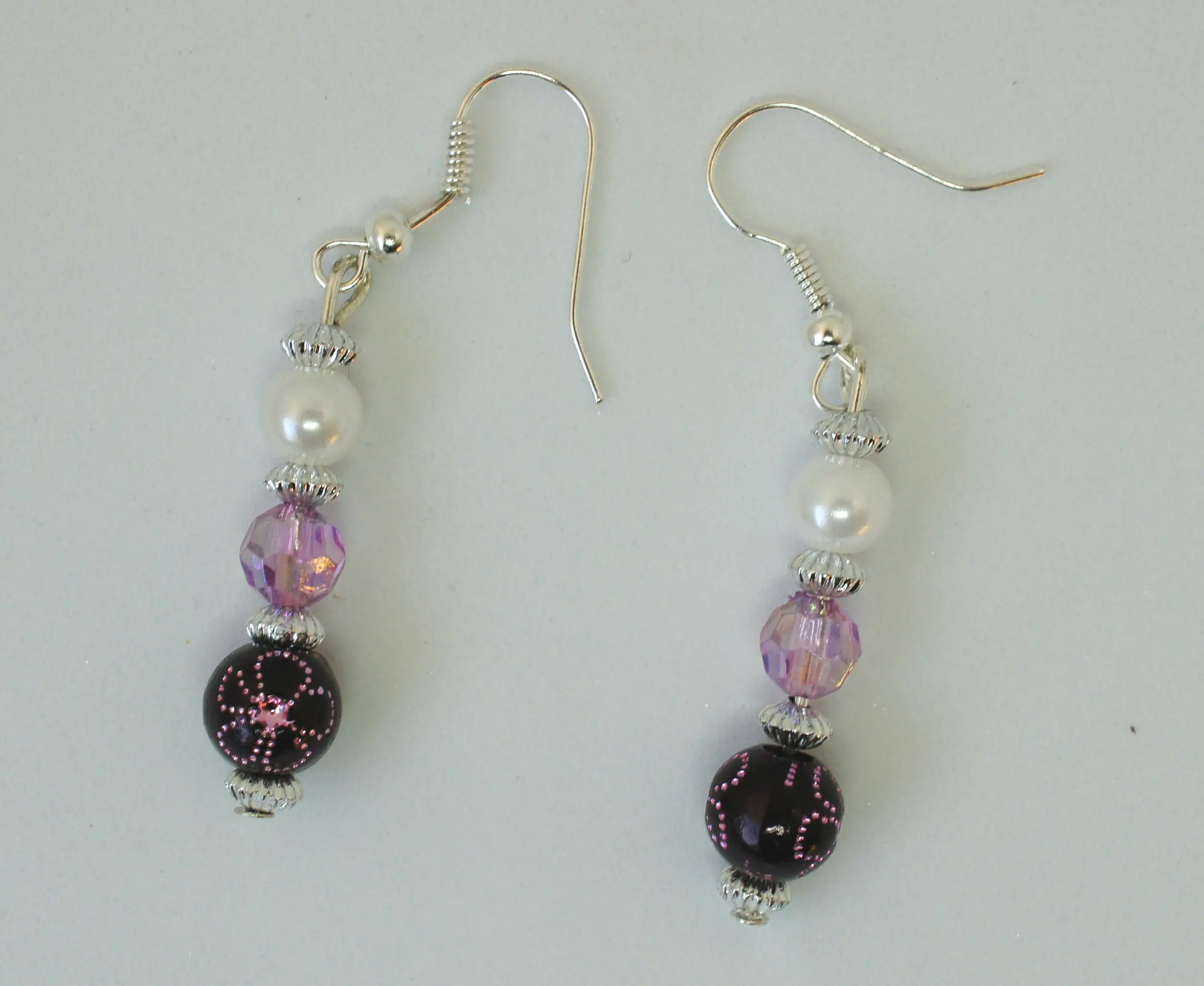 Completed earrings