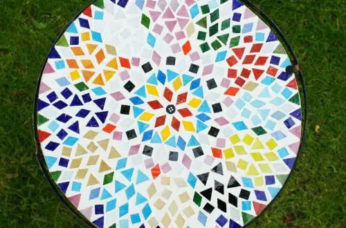 Completed Mosaic Table