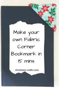 Fabric Corner Bookmark 