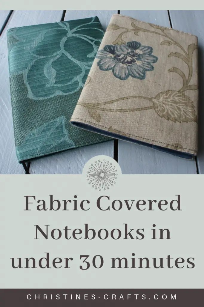 Fabric covered notebooks