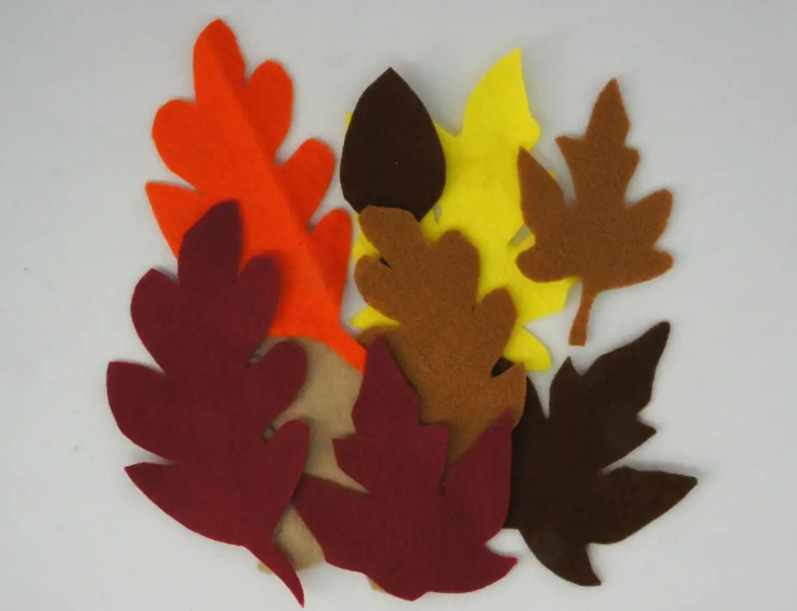 Autumn / Fall Leaves made from Felt ~ Christine's Crafts