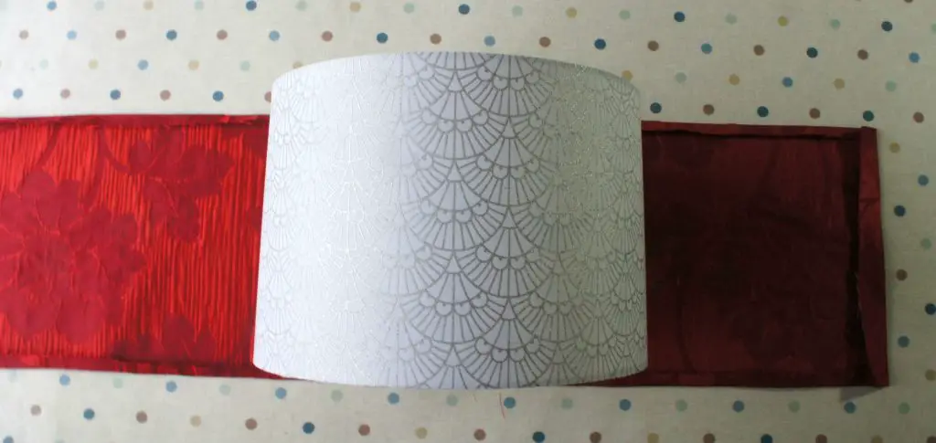 Lampshade on fabric