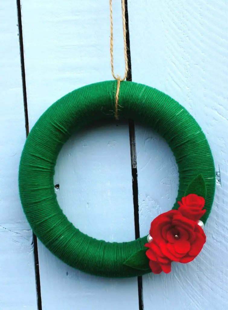 Completed Christmas Wreath
