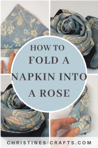 Folded Napkin Rose