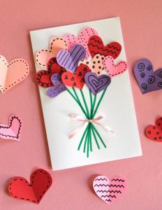 Bouquet of Hearts Card