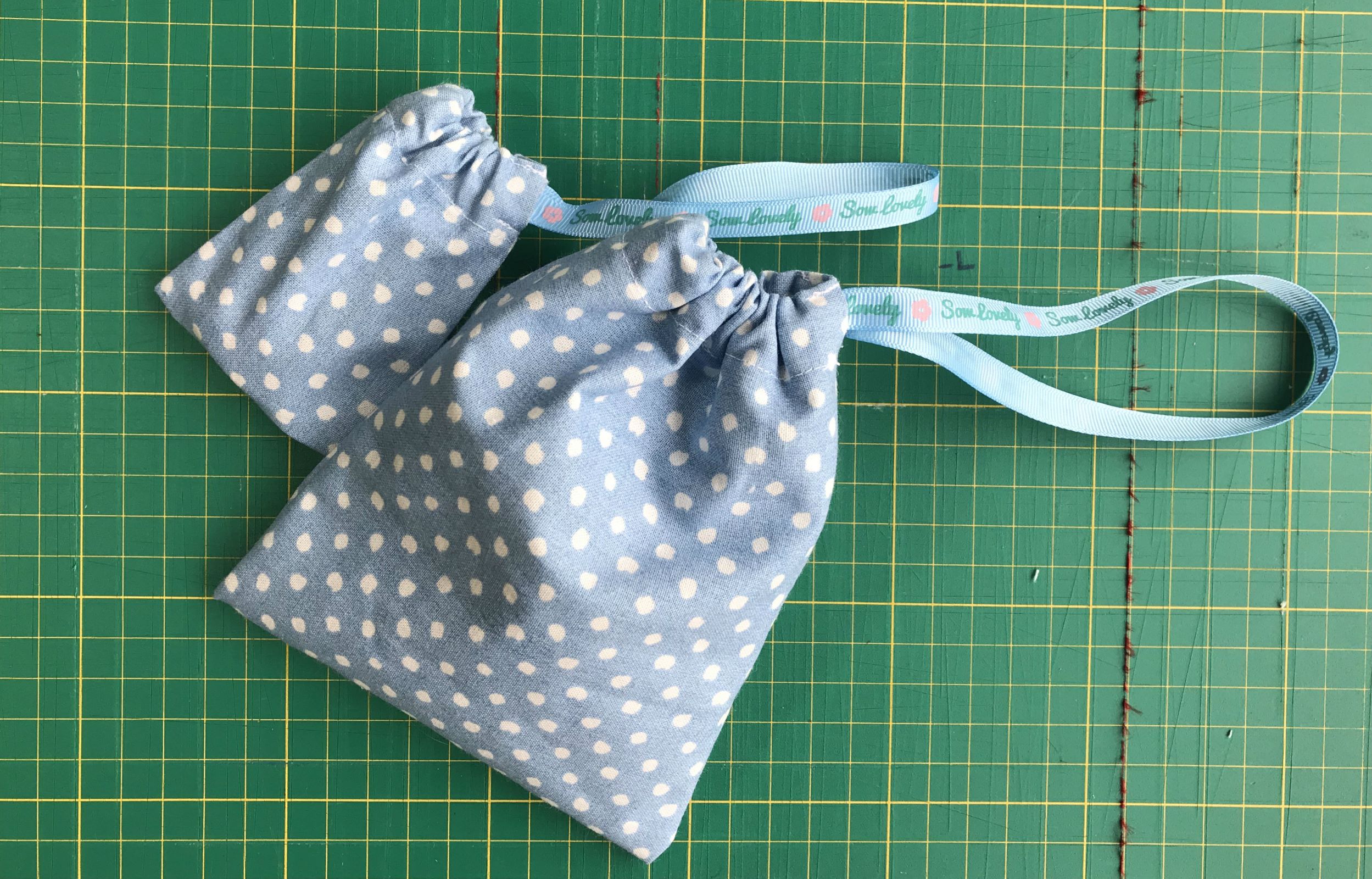 Easy Drawstring Bag to Sew great for gifts Christine's Crafts