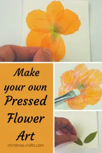 pressed flower art