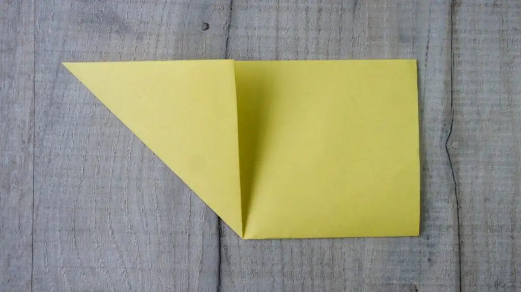 First origami fold