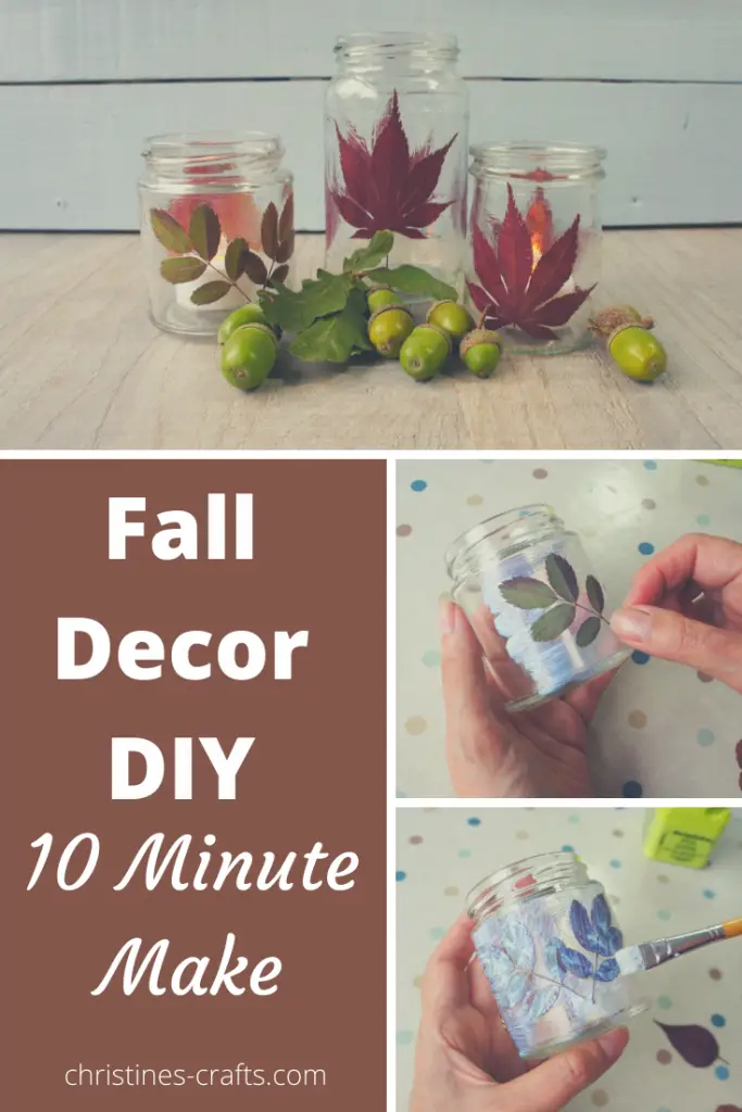 Fall Decor DIY - tealight holders