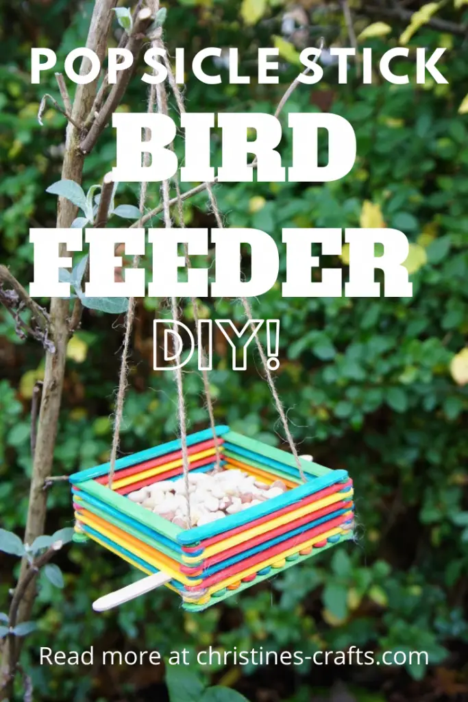 popsicle stick bird feeder 
