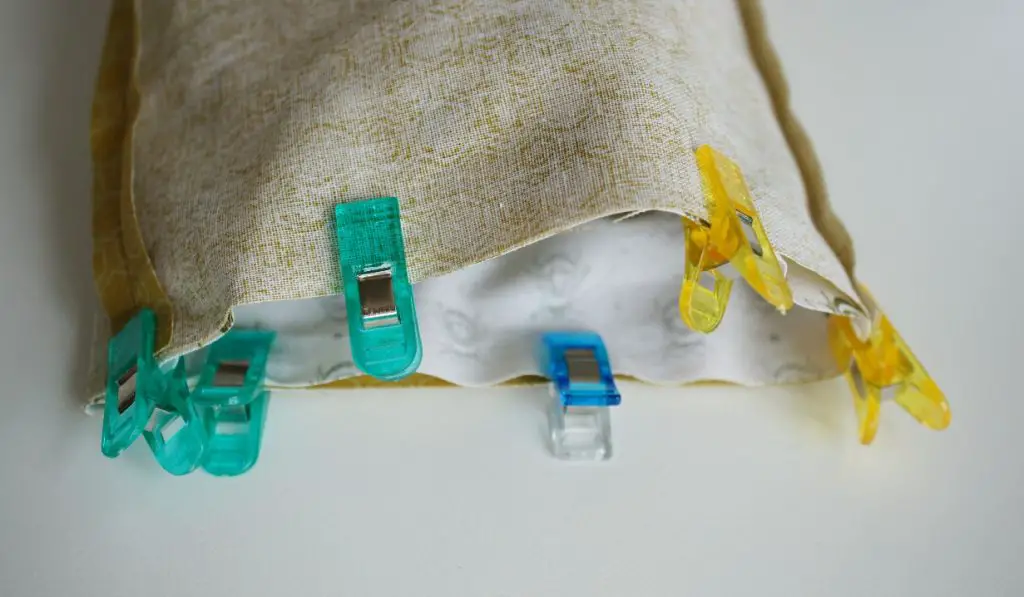Bag Pinned to Lining