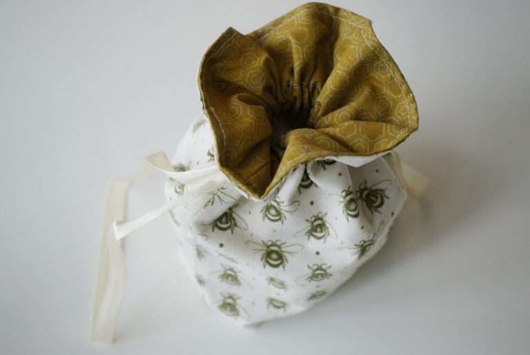 How to Make a Fully Lined Drawstring Bag with Boxed Bottom