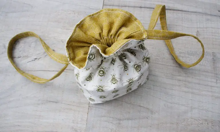 How to Make a Fully Lined Drawstring Bag with Boxed Bottom