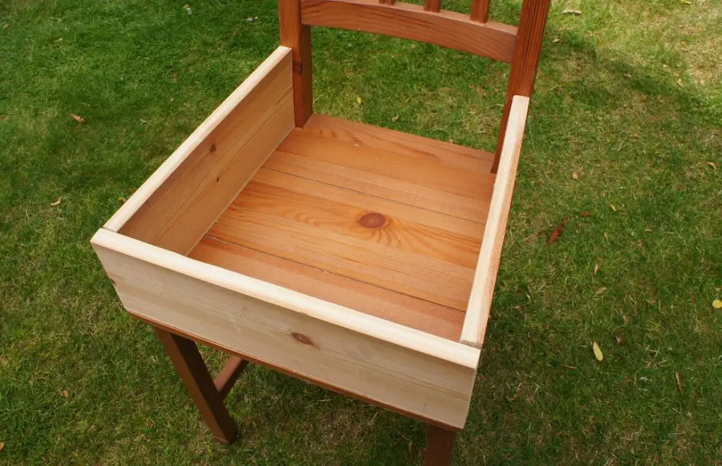 3 sides in place on chair