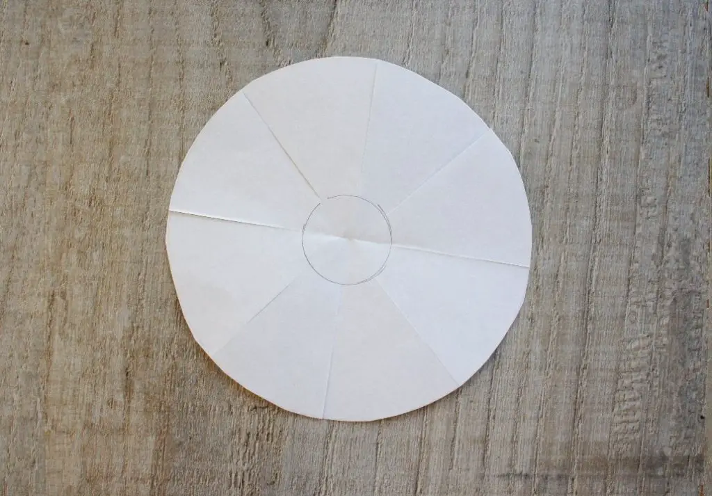 Paper circle Cut for Polish Star