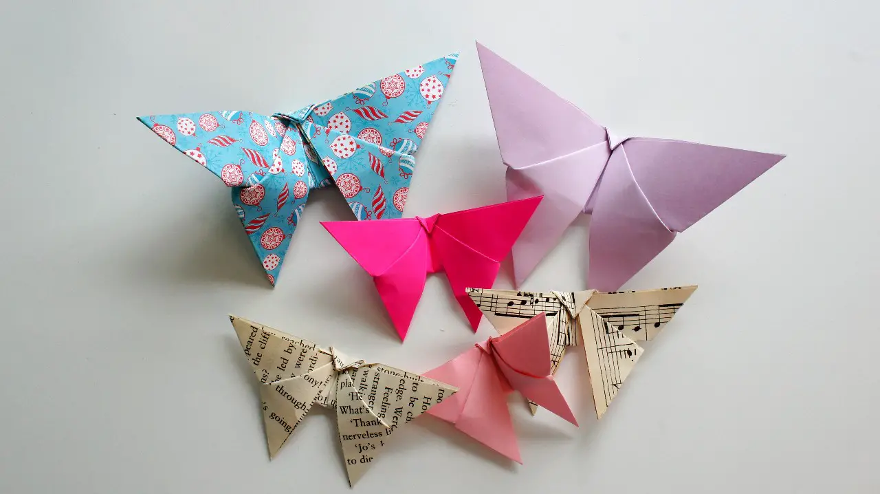 How to Make an Easy Origami Butterfly in 3 minutes