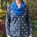 infinity scarf on model