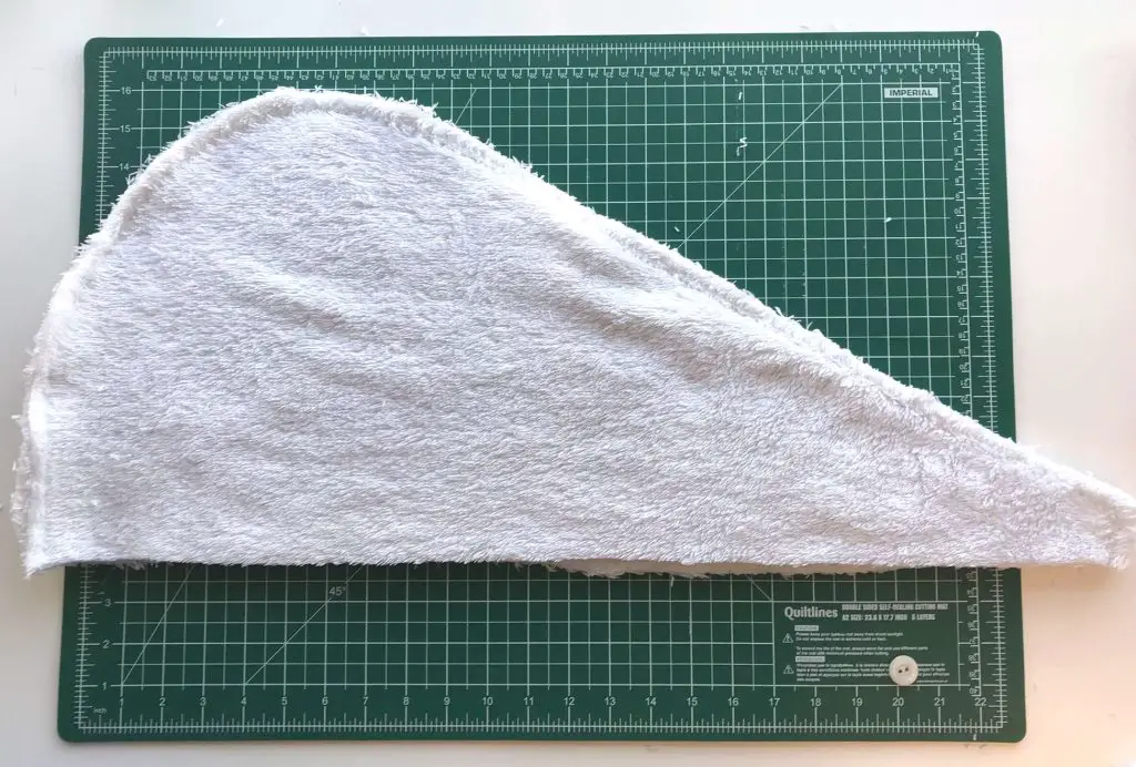 hair towel wrap pieces sewn together