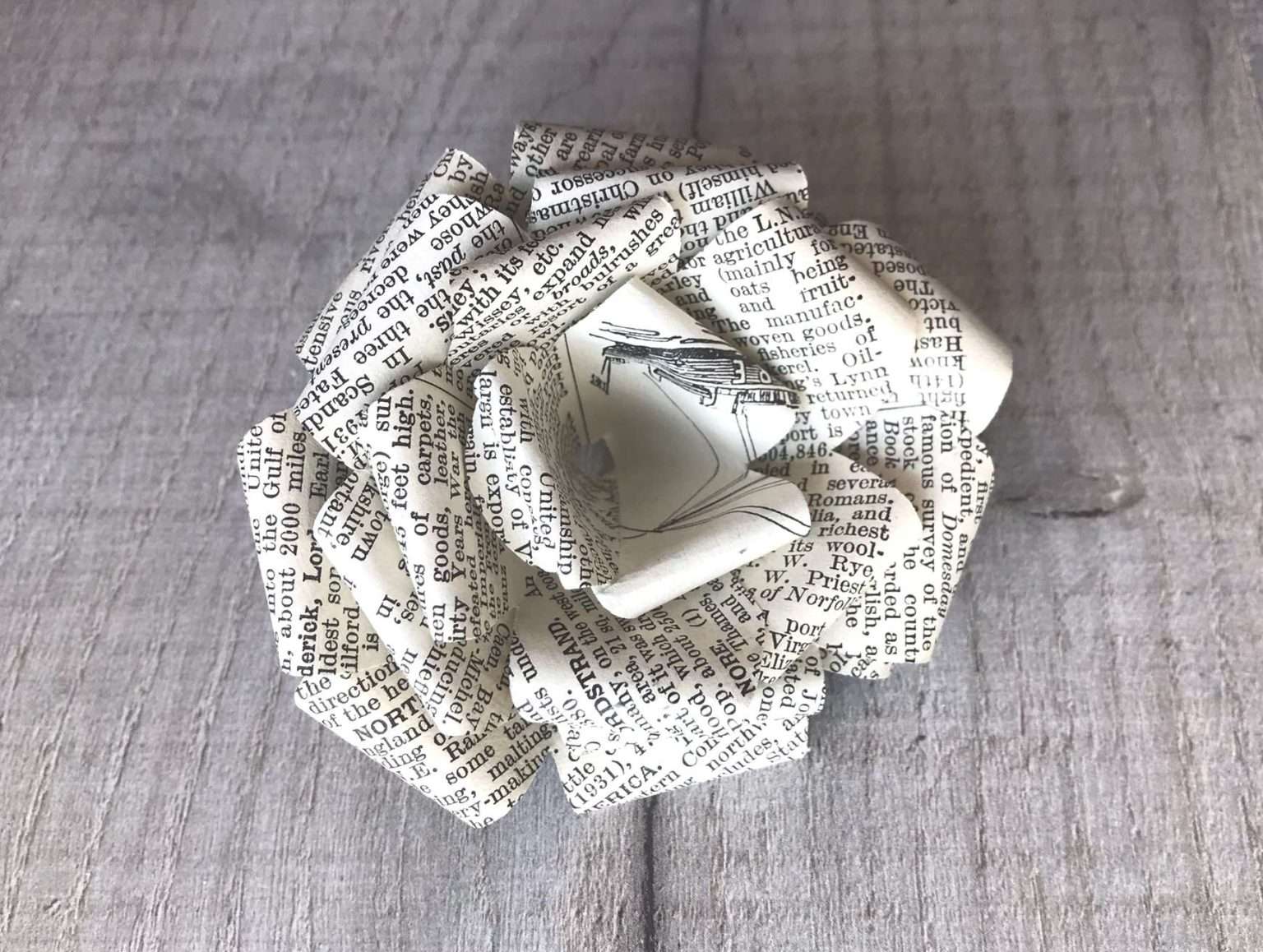 Gorgeous Book Page Roses - Surprisingly Easy to Make