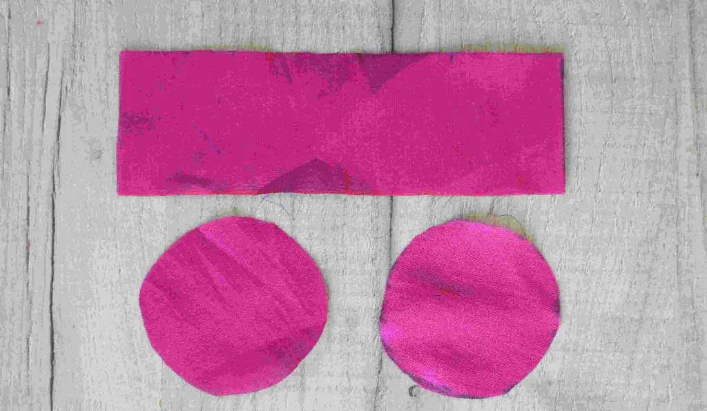 lining fabric pieces