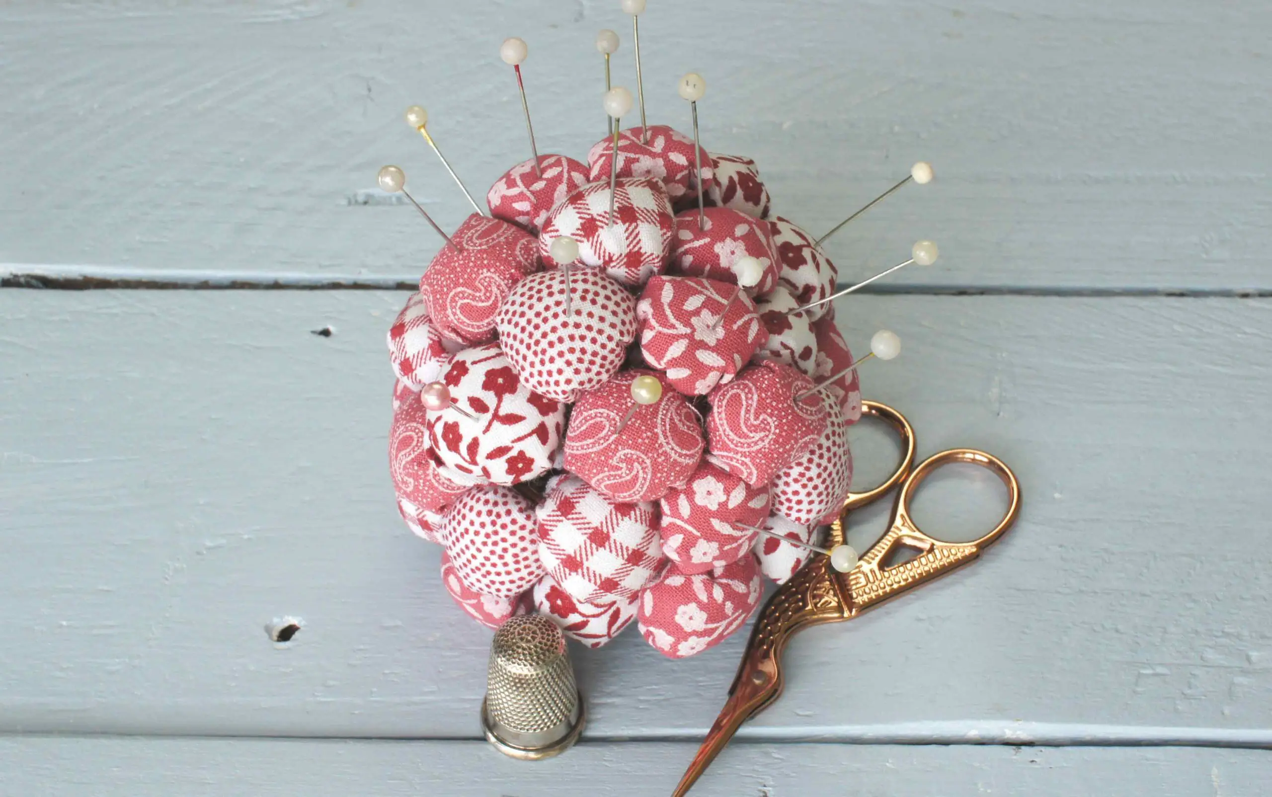 How to Make a Pincushion/ Easy Sewing Project - Sew Crafty Me