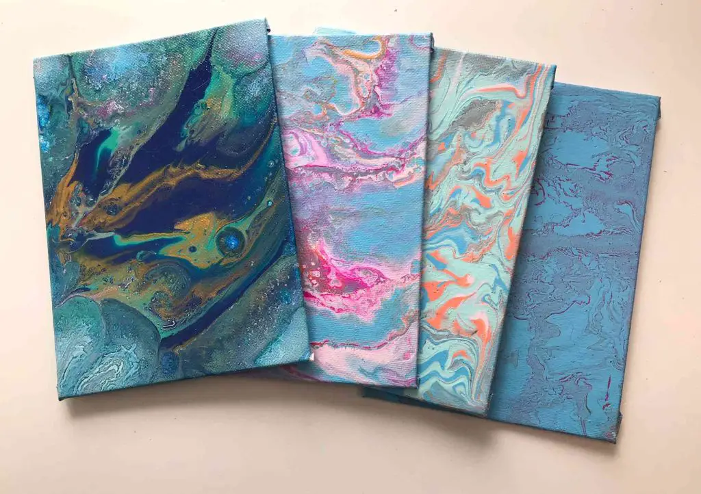 acrylic paint pour card alternatives