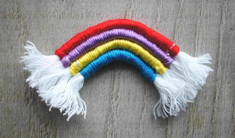 bright rainbow brooch