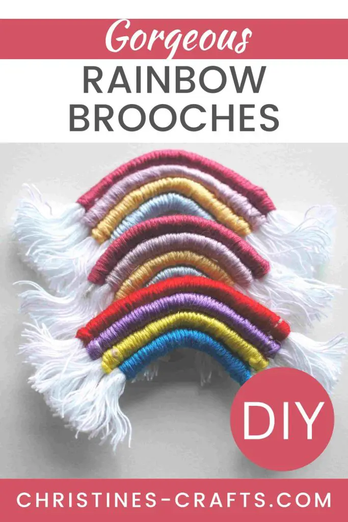 rainbow brooch pin