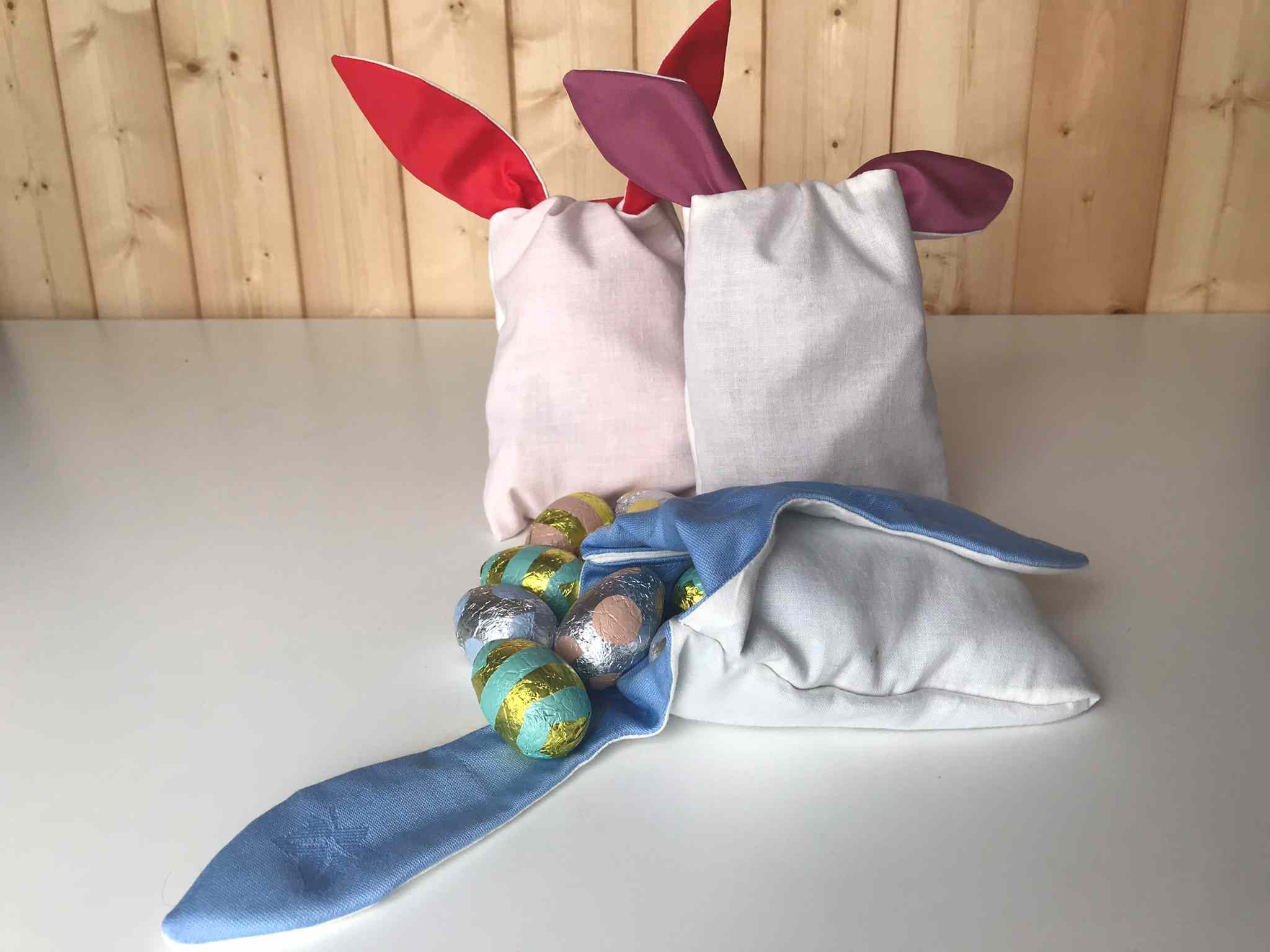 3 bunny ears Easter treat bags