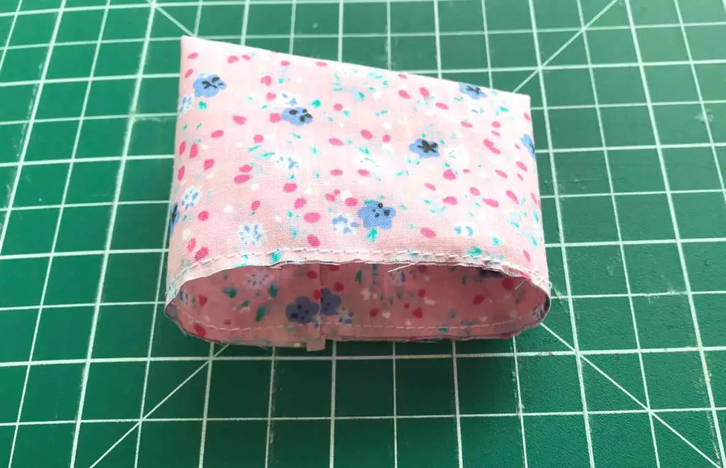 fabric sewn into a tube
